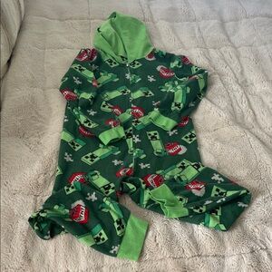 Kids Green Hooded Pajama Set